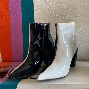 Nasty Gal Duo Two Tone Booties | Size 10 ✨🪩
